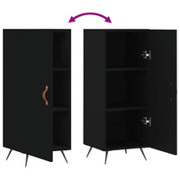 Credenza Nero 34,5x34x90 cm in Legno Multistrato 828509