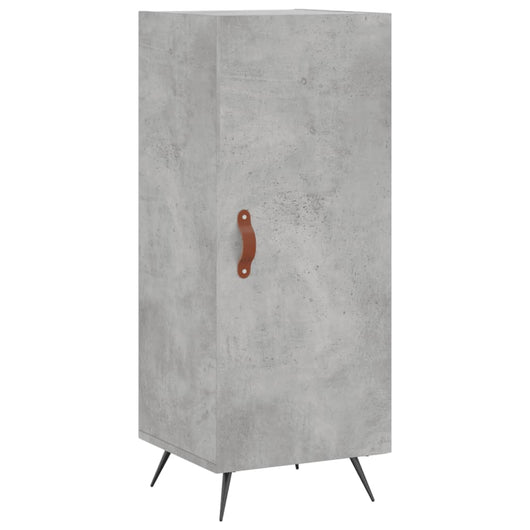 Credenza Grigio Cemento 34,5x34x90 cm in Legno Multistrato 828512