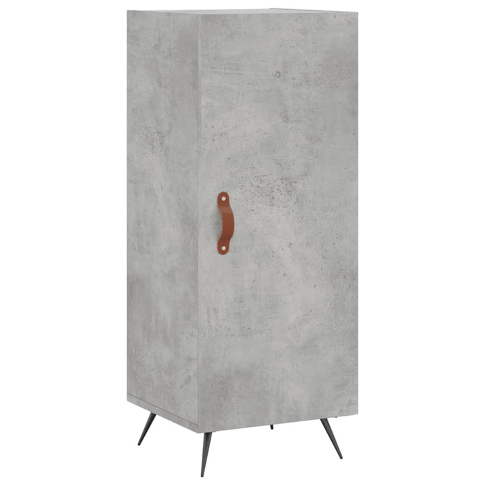 Credenza Grigio Cemento 34,5x34x90 cm in Legno Multistrato 828512