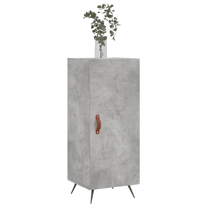 Credenza Grigio Cemento 34,5x34x90 cm in Legno Multistrato 828512
