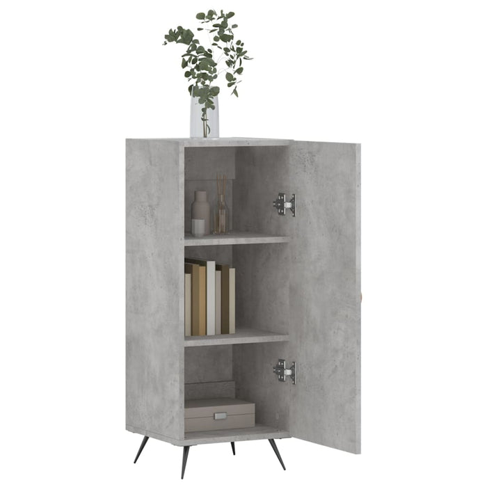 Credenza Grigio Cemento 34,5x34x90 cm in Legno Multistrato 828512