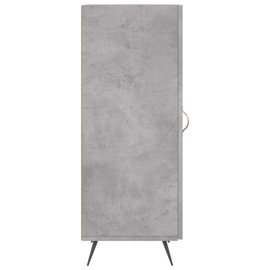 Credenza Grigio Cemento 34,5x34x90 cm in Legno Multistrato 828512