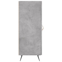 Credenza Grigio Cemento 34,5x34x90 cm in Legno Multistrato 828512
