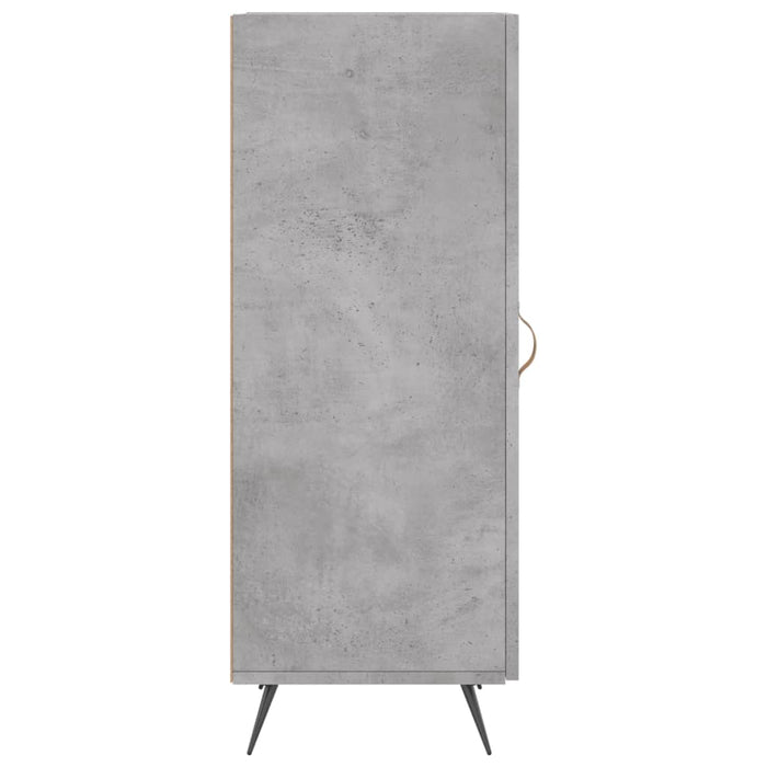 Credenza Grigio Cemento 34,5x34x90 cm in Legno Multistrato 828512