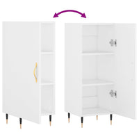 Credenza Bianca 34,5x34x90 cm in Legno Multistrato 828516