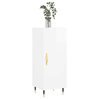 Credenza Bianco Lucido 34,5x34x90 cm in Legno Multistratocod mxl 79950