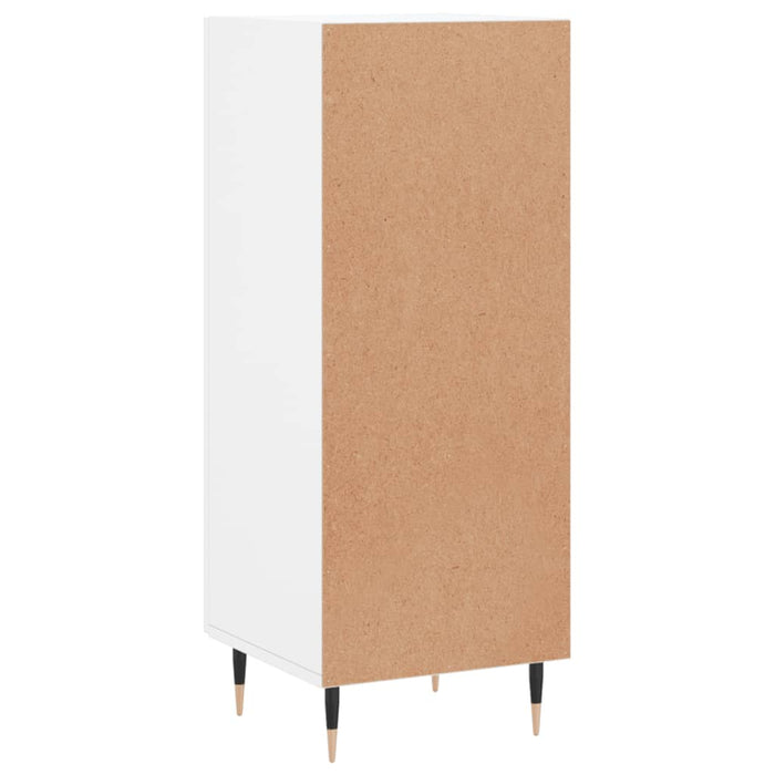 Credenza Bianco Lucido 34,5x34x90 cm in Legno Multistrato 828518