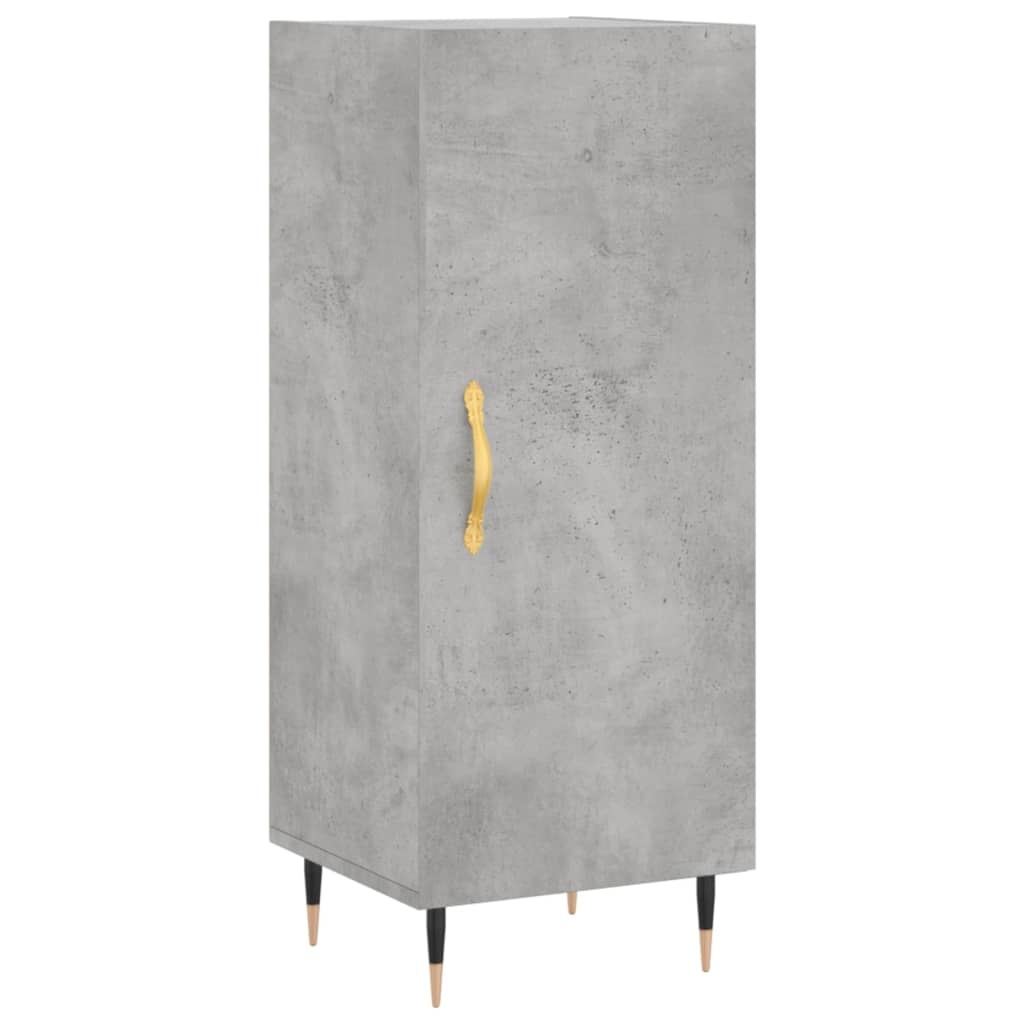 Credenza Grigio Cemento 34,5x34x90 cm in Legno Multistrato 828520