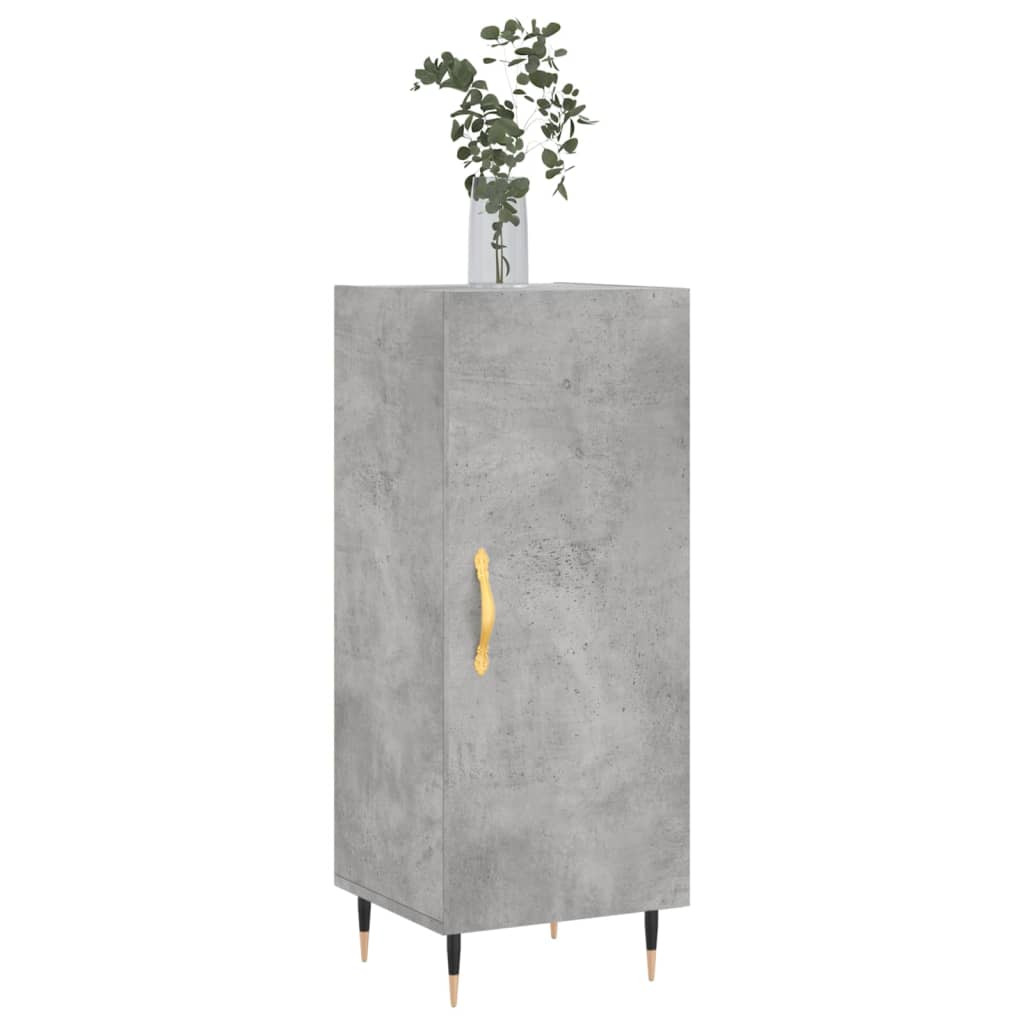 Credenza Grigio Cemento 34,5x34x90 cm in Legno Multistrato 828520