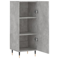 Credenza Grigio Cemento 34,5x34x90 cm in Legno Multistrato 828520