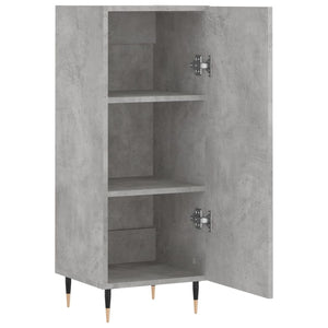 Credenza Grigio Cemento 34,5x34x90 cm in Legno Multistrato 828520