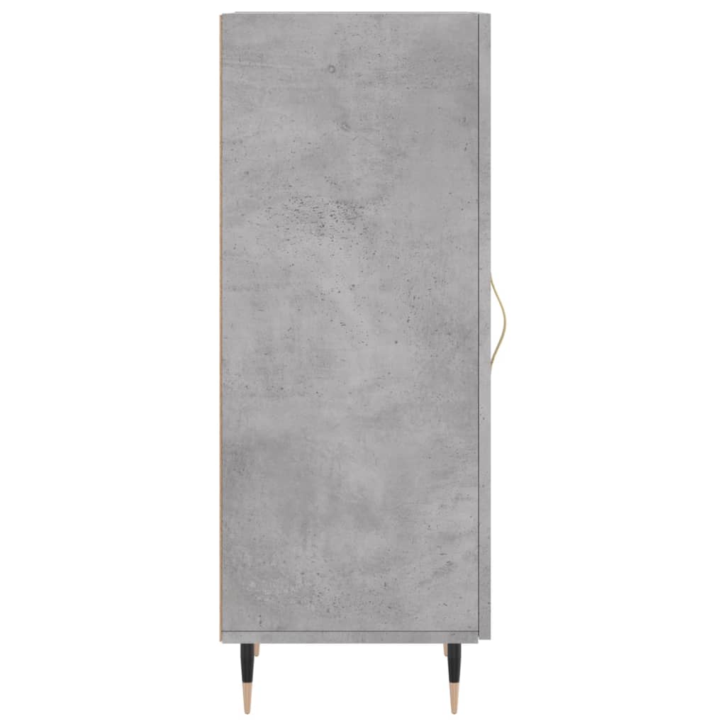 Credenza Grigio Cemento 34,5x34x90 cm in Legno Multistrato 828520