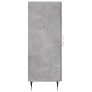 Credenza Grigio Cemento 34,5x34x90 cm in Legno Multistrato 828520