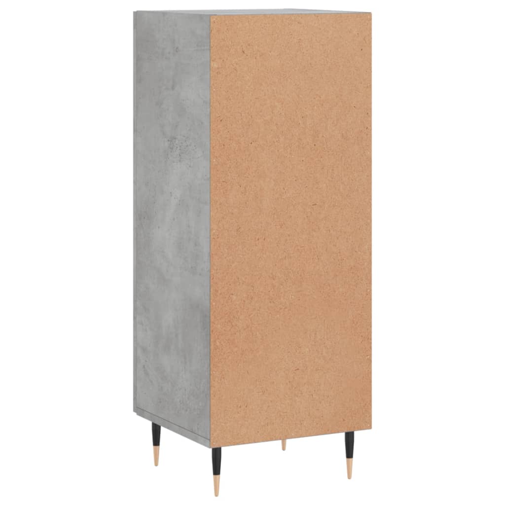 Credenza Grigio Cemento 34,5x34x90 cm in Legno Multistrato 828520