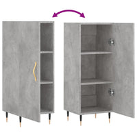 Credenza Grigio Cemento 34,5x34x90 cm in Legno Multistrato 828520