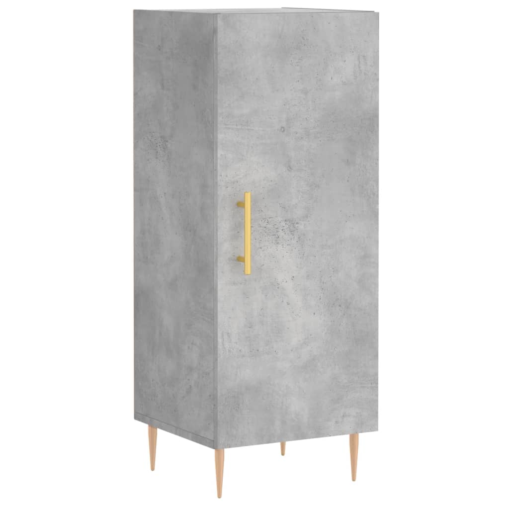 Credenza Grigio Cemento 34,5x34x90 cm in Legno Multistrato 828528