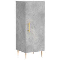 Credenza Grigio Cemento 34,5x34x90 cm in Legno Multistrato 828528