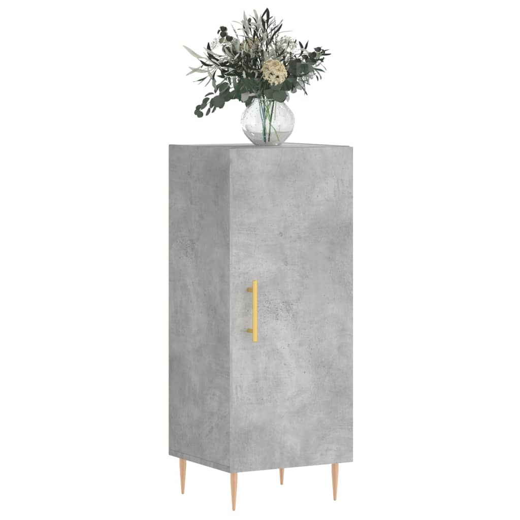 Credenza Grigio Cemento 34,5x34x90 cm in Legno Multistrato 828528