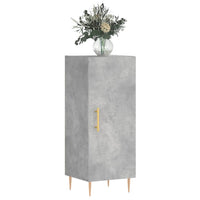 Credenza Grigio Cemento 34,5x34x90 cm in Legno Multistrato 828528