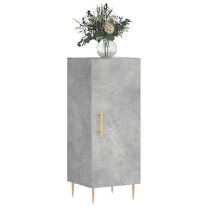 Credenza Grigio Cemento 34,5x34x90 cm in Legno Multistrato 828528