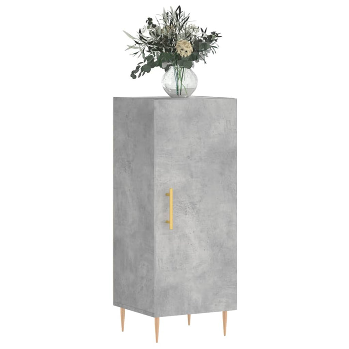 Credenza Grigio Cemento 34,5x34x90 cm in Legno Multistrato 828528
