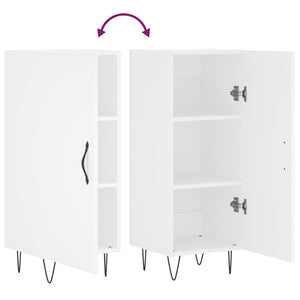 Credenza Bianca 34,5x34x90 cm in Legno Multistrato 828532