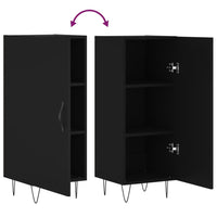 Credenza Nero 34,5x34x90 cm in Legno Multistrato 828533