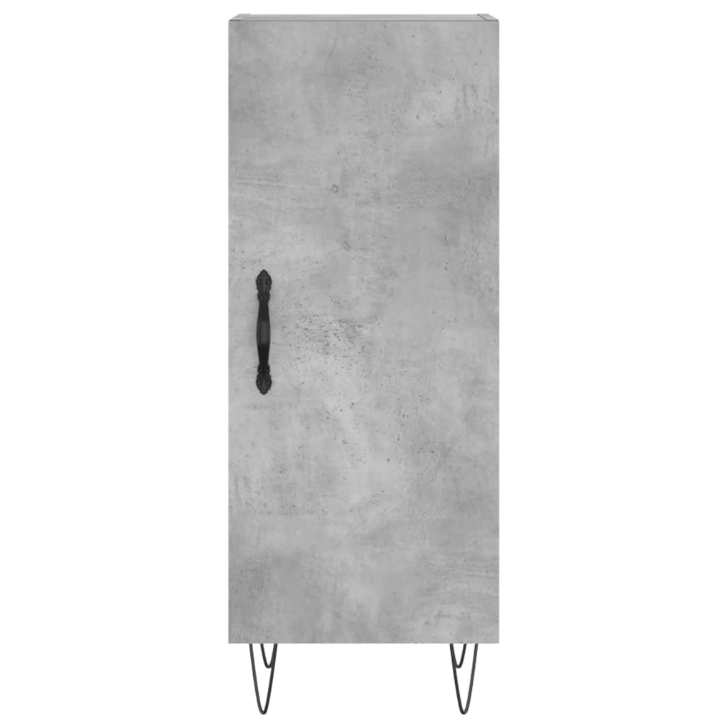 Credenza Grigio Cemento 34,5x34x90 cm in Legno Multistrato 828536