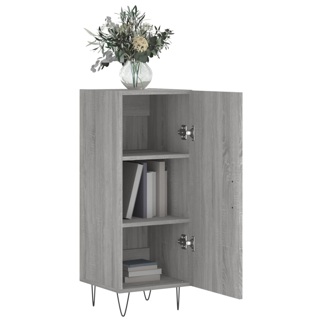 Credenza Grigio Sonoma 34,5x34x90 cm in Legno Multistrato 828538
