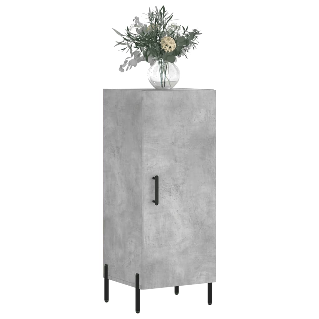 Credenza Grigio Cemento 34,5x34x90 cm in Legno Multistrato 828552