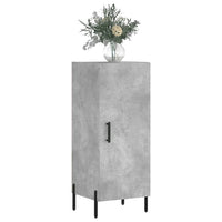 Credenza Grigio Cemento 34,5x34x90 cm in Legno Multistrato 828552