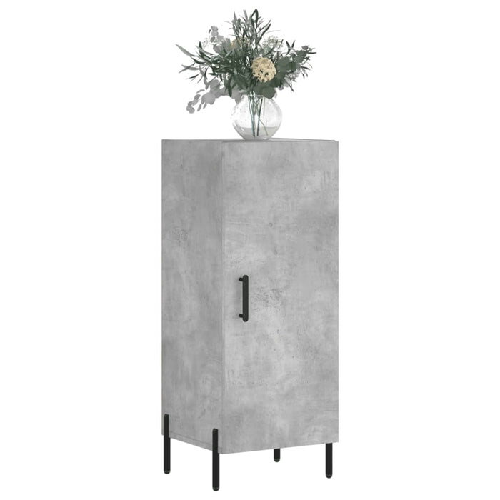 Credenza Grigio Cemento 34,5x34x90 cm in Legno Multistrato 828552