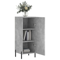 Credenza Grigio Cemento 34,5x34x90 cm in Legno Multistrato 828552