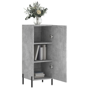 Credenza Grigio Cemento 34,5x34x90 cm in Legno Multistrato 828552