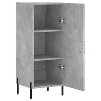 Credenza Grigio Cemento 34,5x34x90 cm in Legno Multistrato 828552