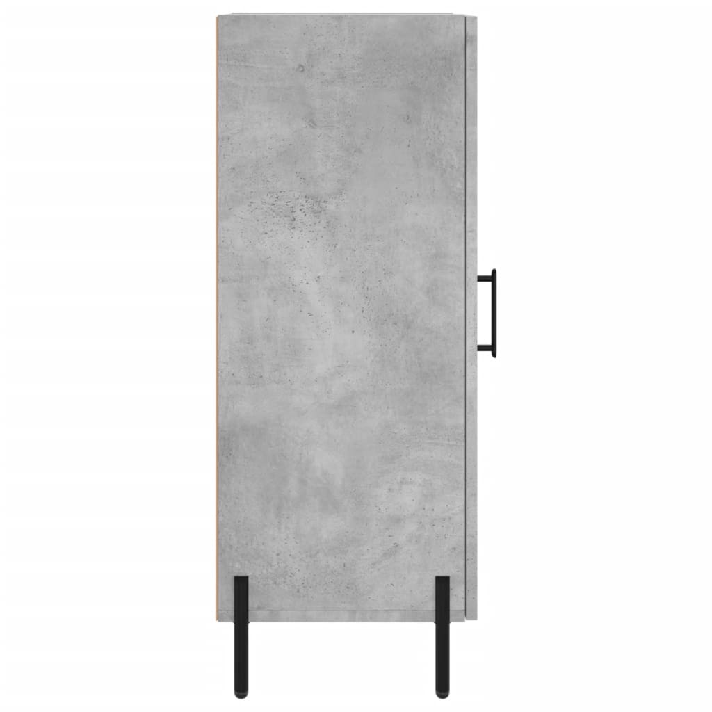 Credenza Grigio Cemento 34,5x34x90 cm in Legno Multistrato 828552