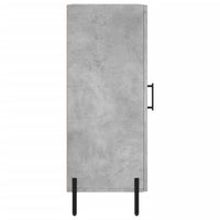 Credenza Grigio Cemento 34,5x34x90 cm in Legno Multistrato 828552