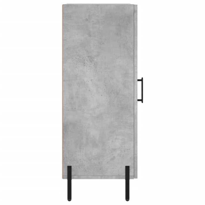 Credenza Grigio Cemento 34,5x34x90 cm in Legno Multistrato 828552