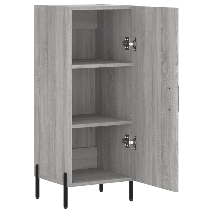 Credenza buffet cassettiera mobile contenitore organizer cucina soggiorno soggiorno Sonoma 34,5 x 34 x 90 cm derivati ​​del legno grigio 02_0036319