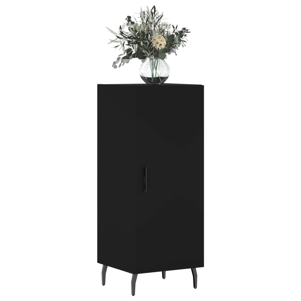 Credenza-Buffet-Armadio da cucina Nero 34,5x34x90 cm in Legno Multistrato 162726