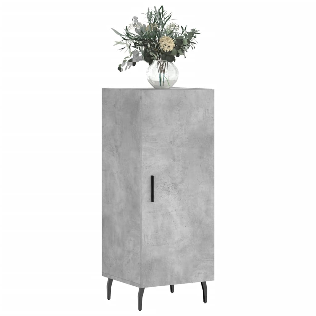 Credenza Grigio Cemento 34,5x34x90 cm in Legno Multistrato 828560