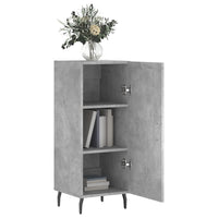 Credenza Grigio Cemento 34,5x34x90 cm in Legno Multistrato 828560