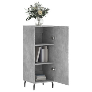 Credenza Grigio Cemento 34,5x34x90 cm in Legno Multistrato 828560