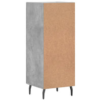 Credenza Grigio Cemento 34,5x34x90 cm in Legno Multistrato 828560