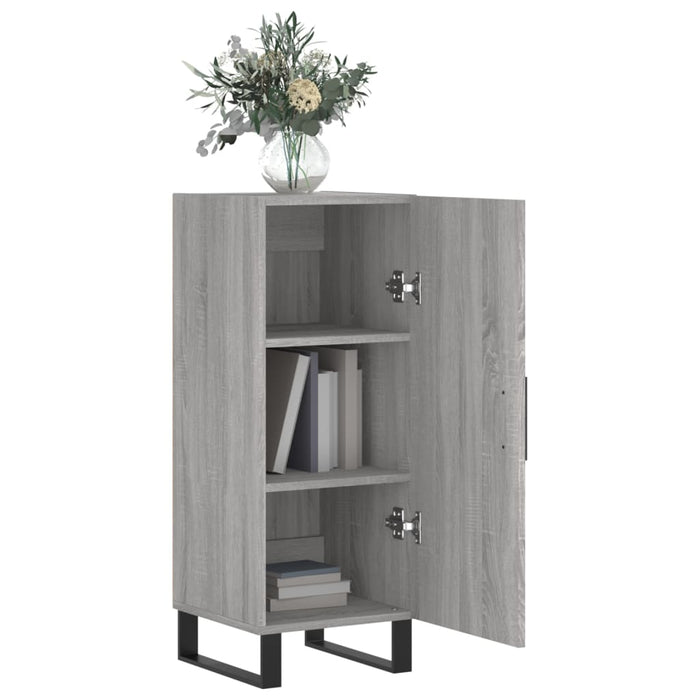 Credenza Grigio Sonoma 34,5x34x90 cm in Legno Multistrato 828570