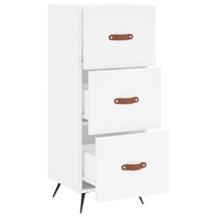 Credenza Bianca 34,5x34x90 cm in Legno Multistrato 828572