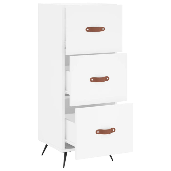 Credenza Bianca 34,5x34x90 cm in Legno Multistrato 828572