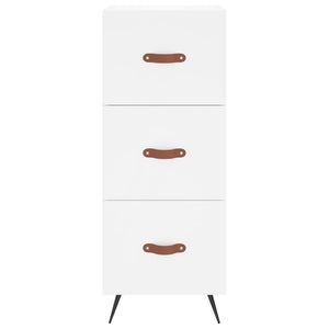 Credenza Bianca 34,5x34x90 cm in Legno Multistrato 828572