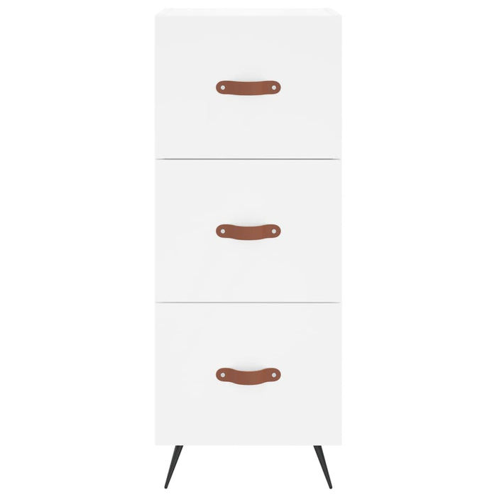 Credenza Bianca 34,5x34x90 cm in Legno Multistrato 828572