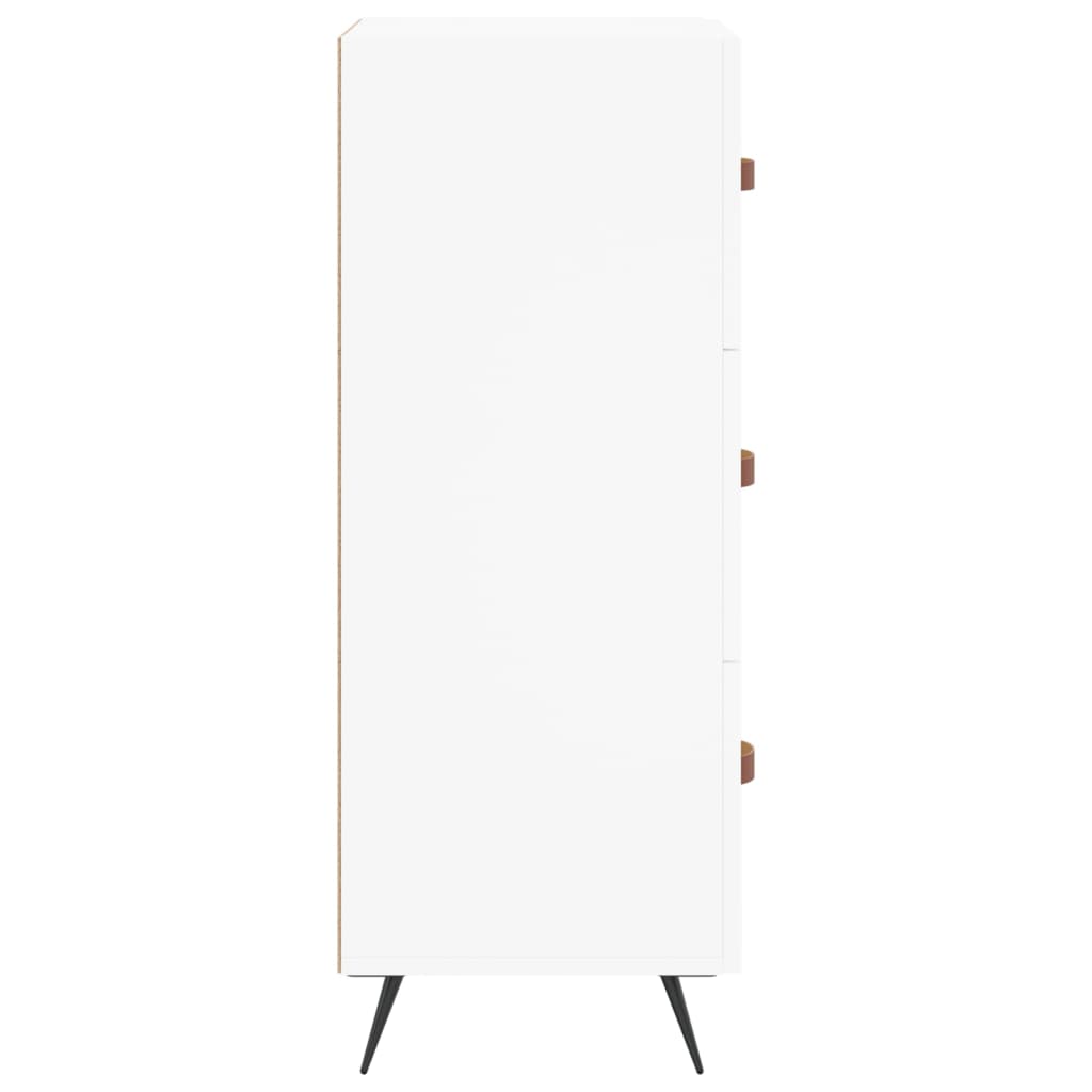 Credenza Bianca 34,5x34x90 cm in Legno Multistrato 828572